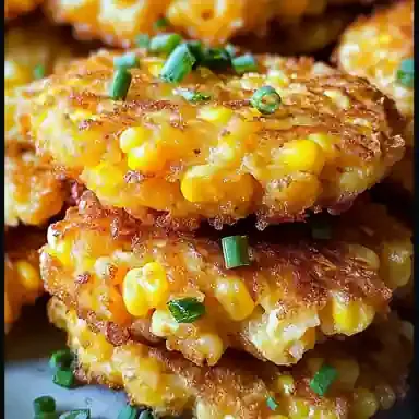 Incredible Crispy Cheesy Corn Fritters - Simple Homemade Recipe