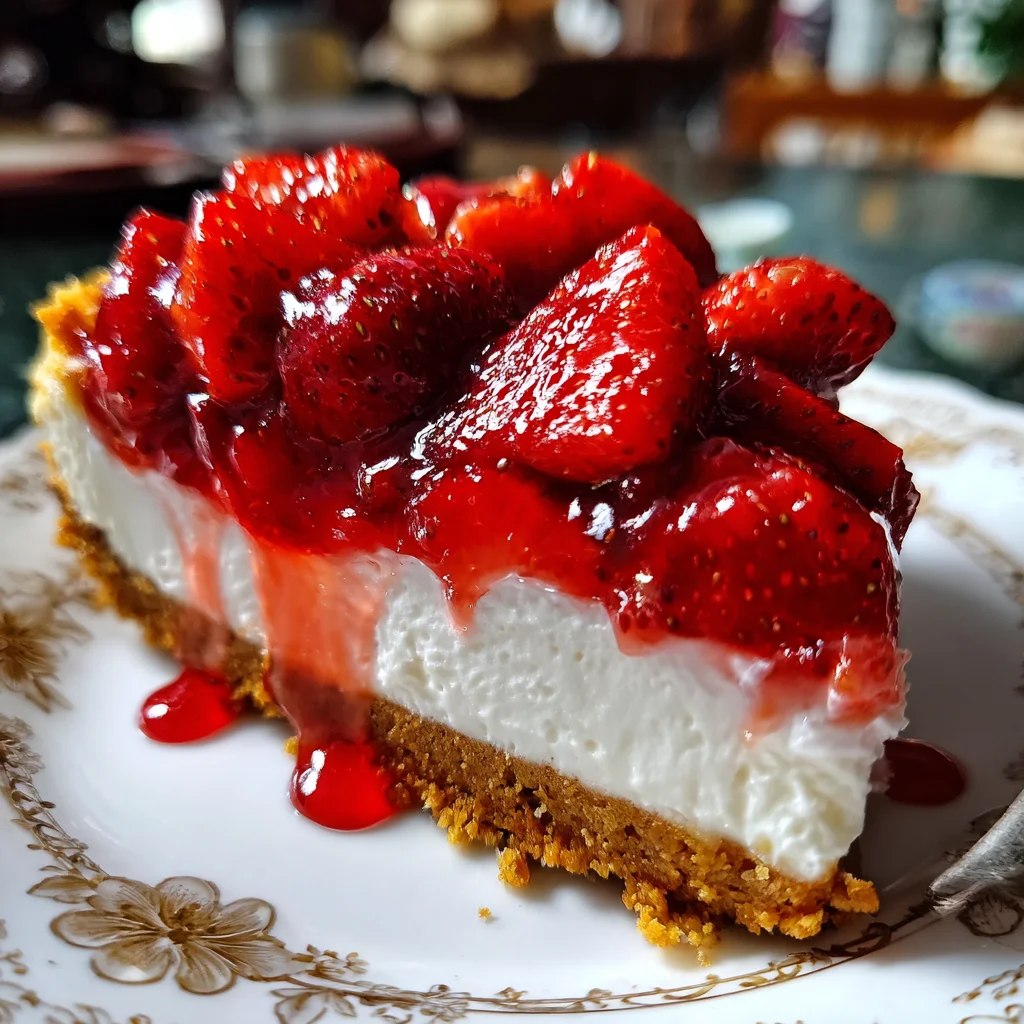 Decadent Red Velvet Strawberry Cheesecake with Cream Cheese Frosting and Fresh Berry Topping