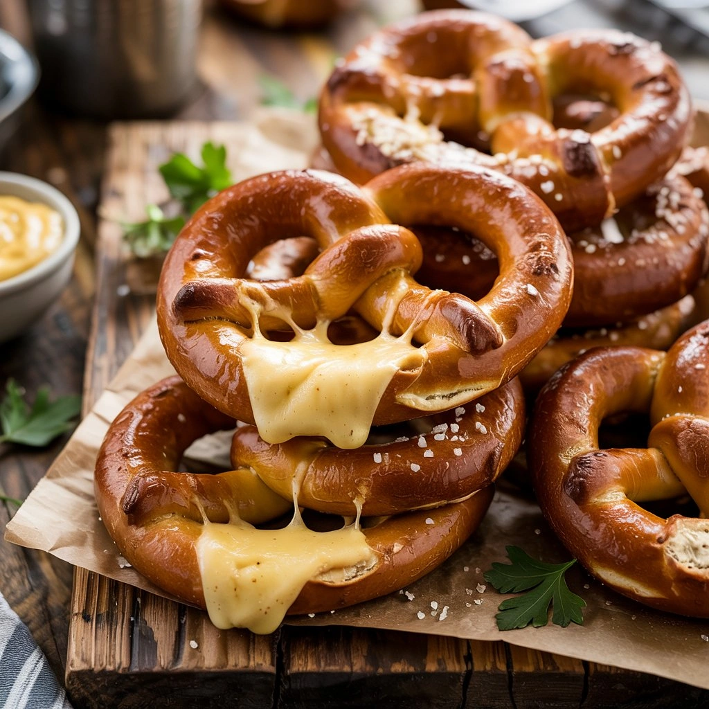 Cheese-Stuffed Pretzels