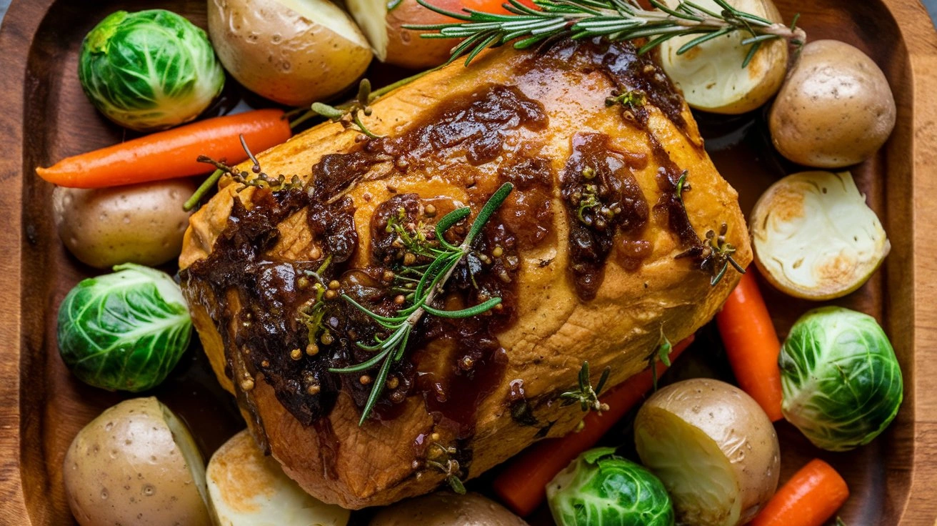 Festive Seitan & Mushroom Wellington - secondary view