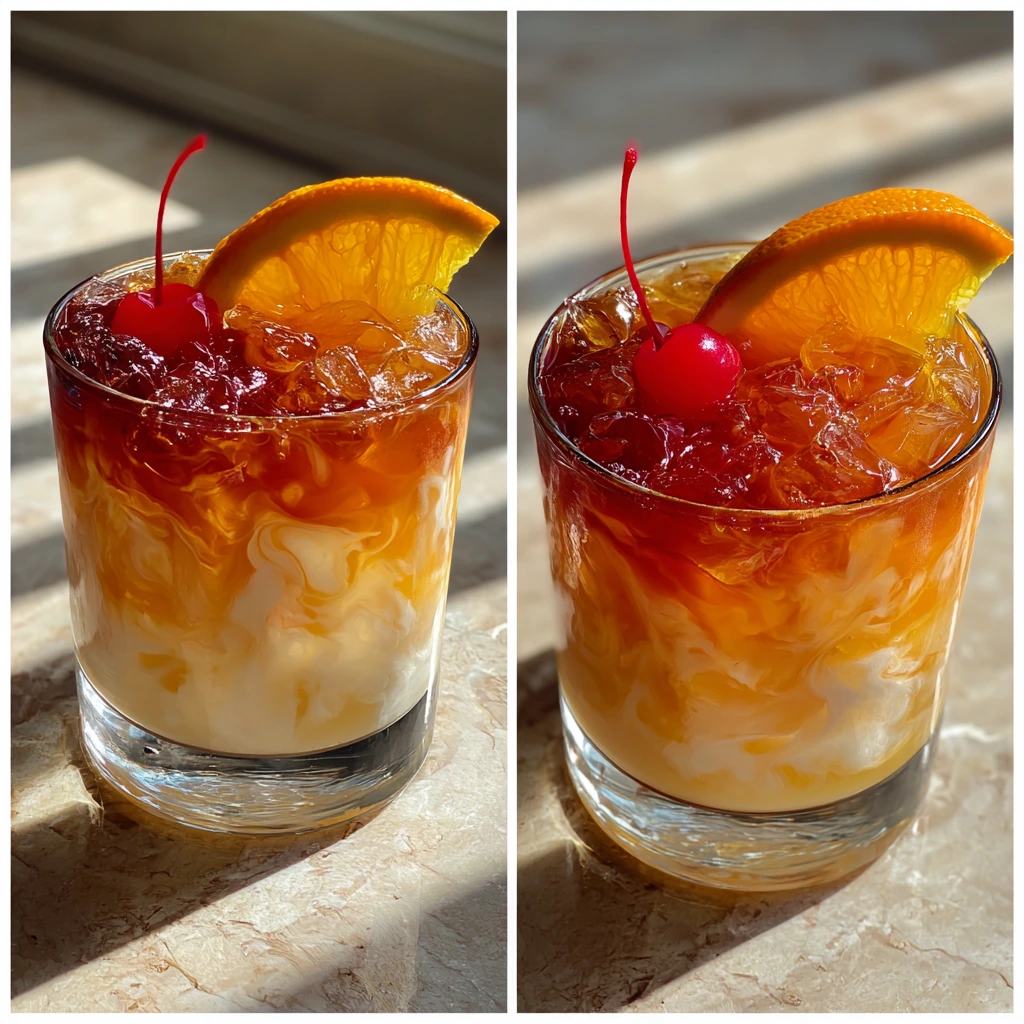 Delightfully Tropical Amaretto Island Punch with Pineapple and Coconut