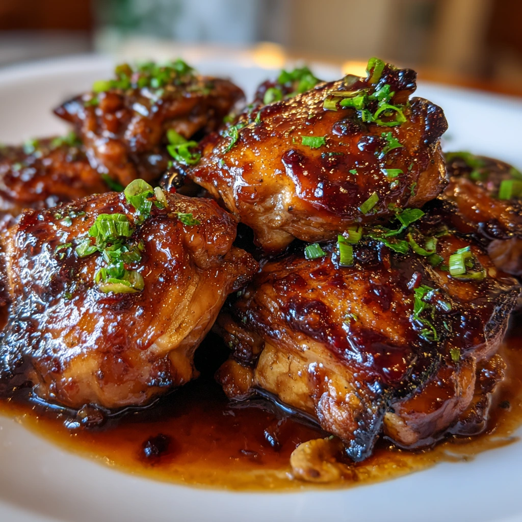 Savory Asian Hoisin Chicken Thighs with Sweet Glaze and Aromatic Spice Blend