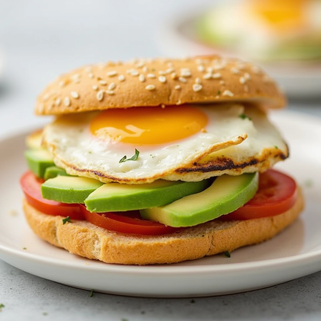 Avocado & Tomato Breakfast Sandwich