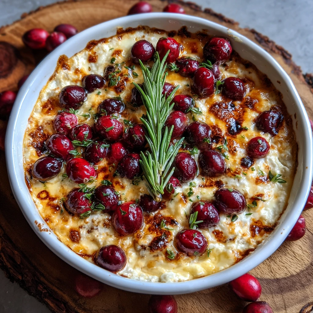 Decadent Baked Cranberry Cream Cheese Dip with Sugared Pecans