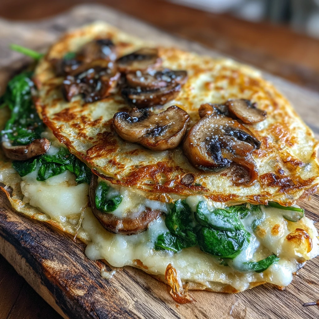 Deliciously Cheesy Baked Spinach Quesadillas with Creamy Avocado