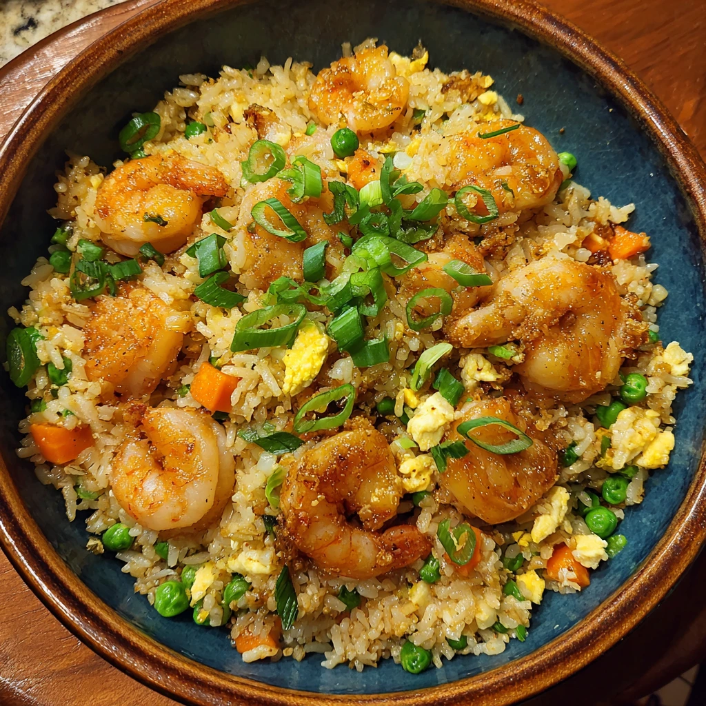 Spicy Sweet Bang Bang Fried Rice with Shrimp and Vegetables