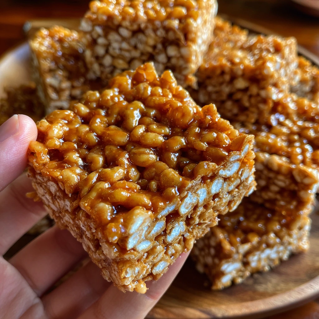 Deliciously Creamy Biscoff Rice Krispie Treats with a Twist