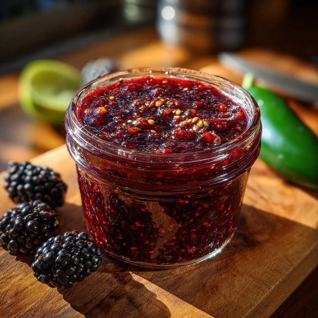 Deliciously Spicy Blackberry Jalapeno Jam with a Sweet Twist