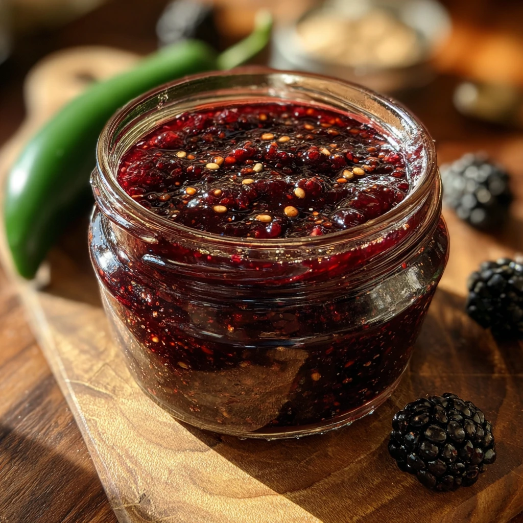 Deliciously Spicy Blackberry Jalapeno Jam with a Sweet Twist