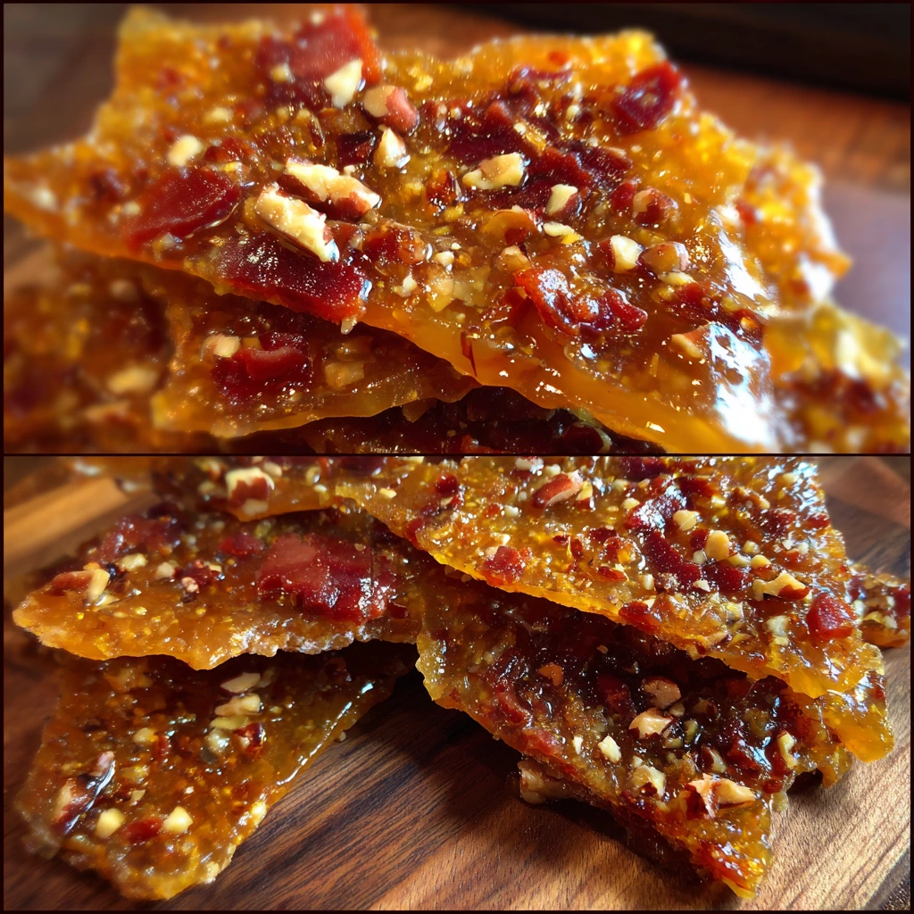 Indulgent Bourbon Bacon Brittle with Sweet and Savory Crunch
