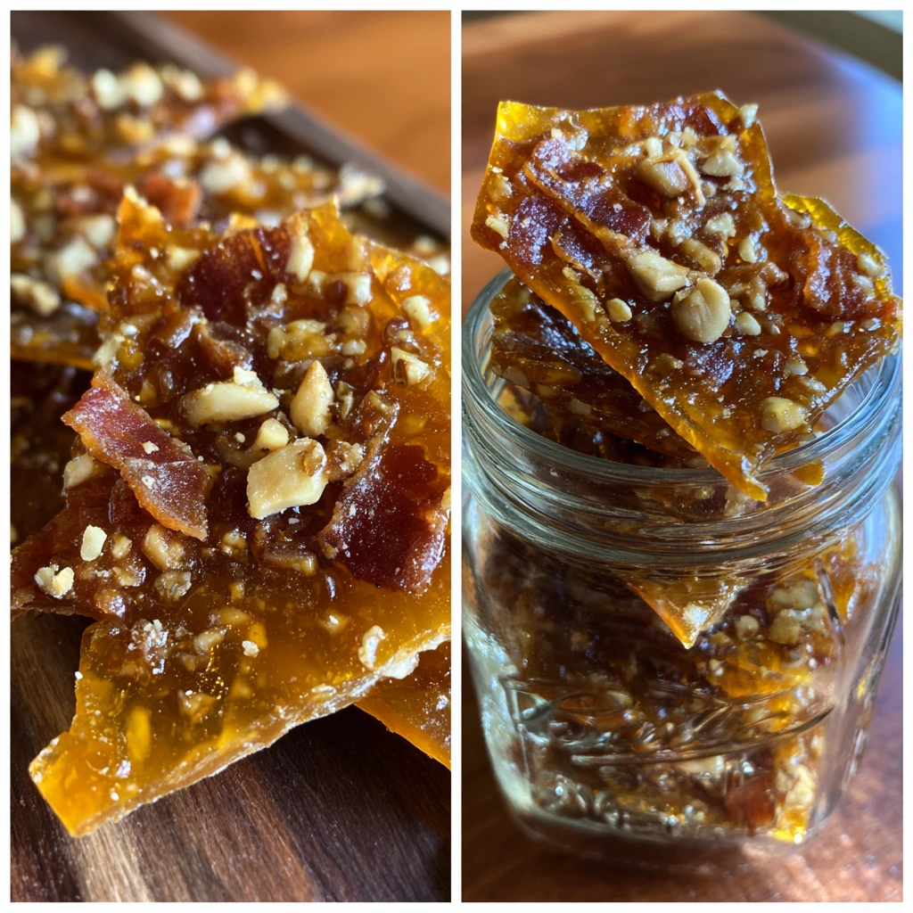 Indulgent Bourbon Bacon Brittle with Sweet and Savory Crunch