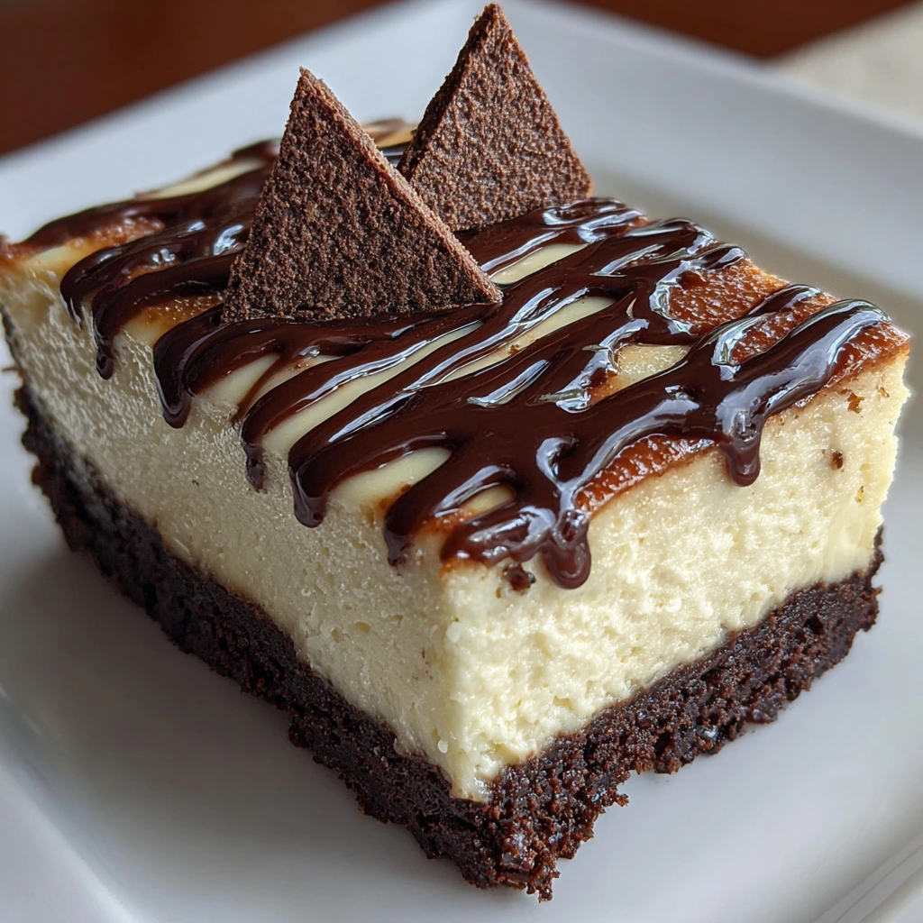 Decadent Brownie Bottom Cheesecake with Creamy Chocolate Swirl