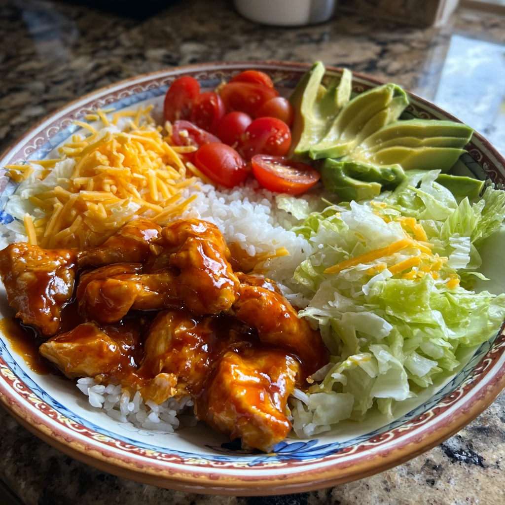 Spicy Buffalo Chicken Bowls with Creamy Ranch and Fresh Veggies