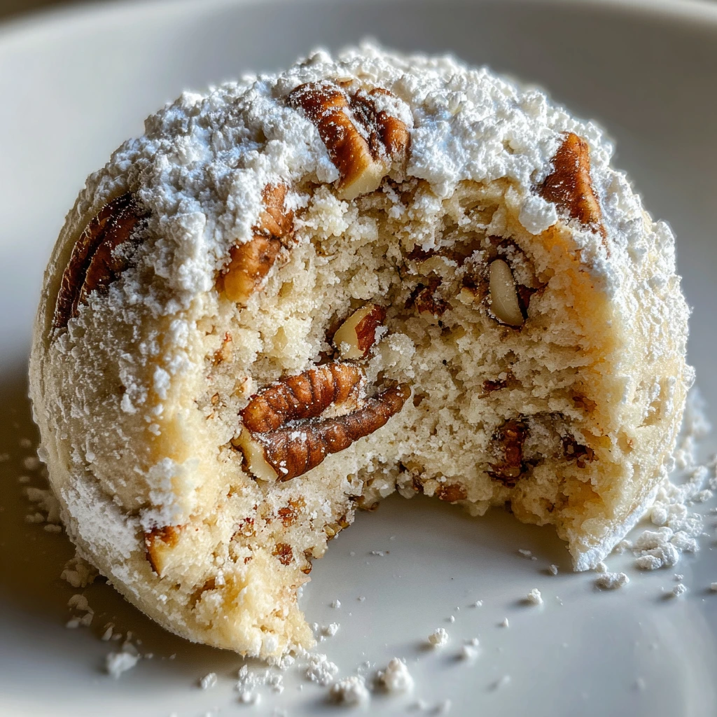 Deliciously Buttery Pecan Snowball Cookies with a Sweet Touch