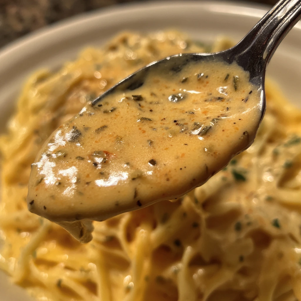 Creole Spiced Cajun Alfredo Sauce with Creamy Parmesan and Spicy Sausage