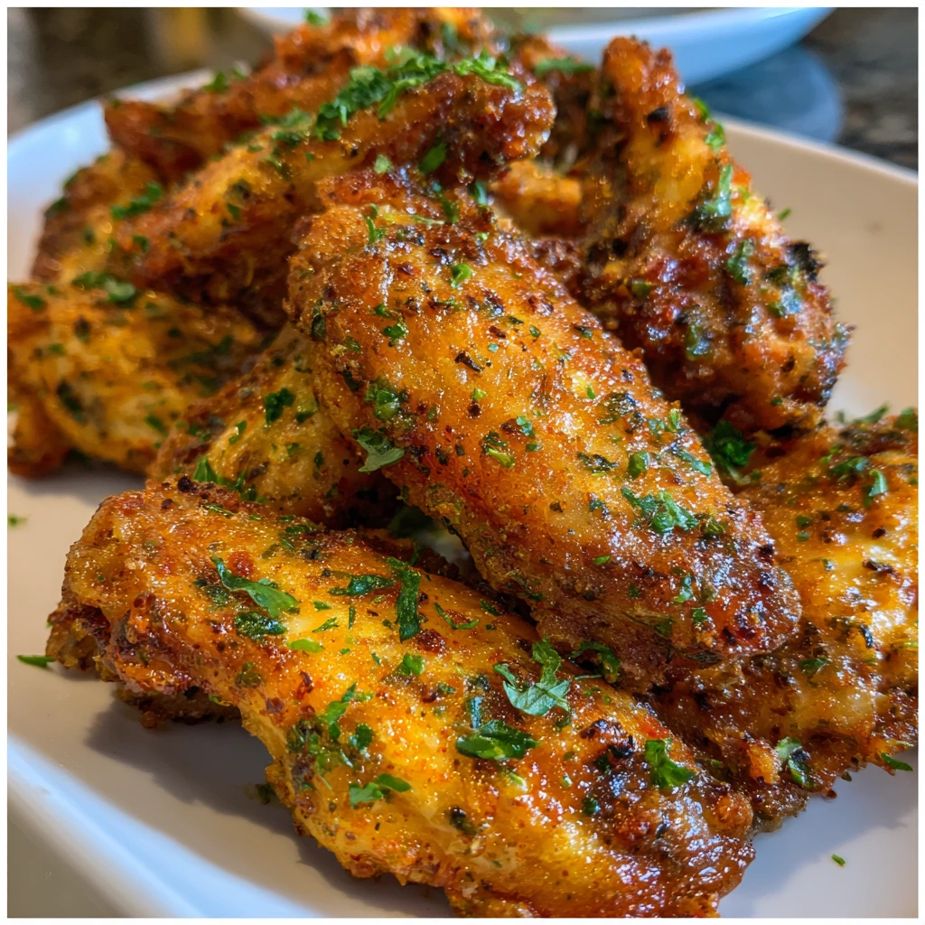 Crispy Cajun Garlic Chicken Wings with Sweet and Spicy Kick