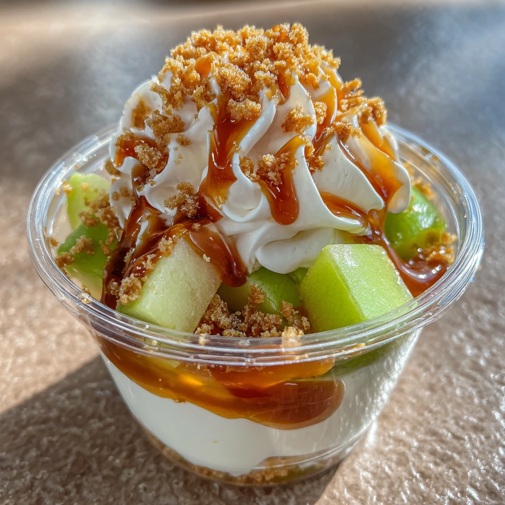 Decadent Caramel Apple Dessert Cups with Crunchy Toppings