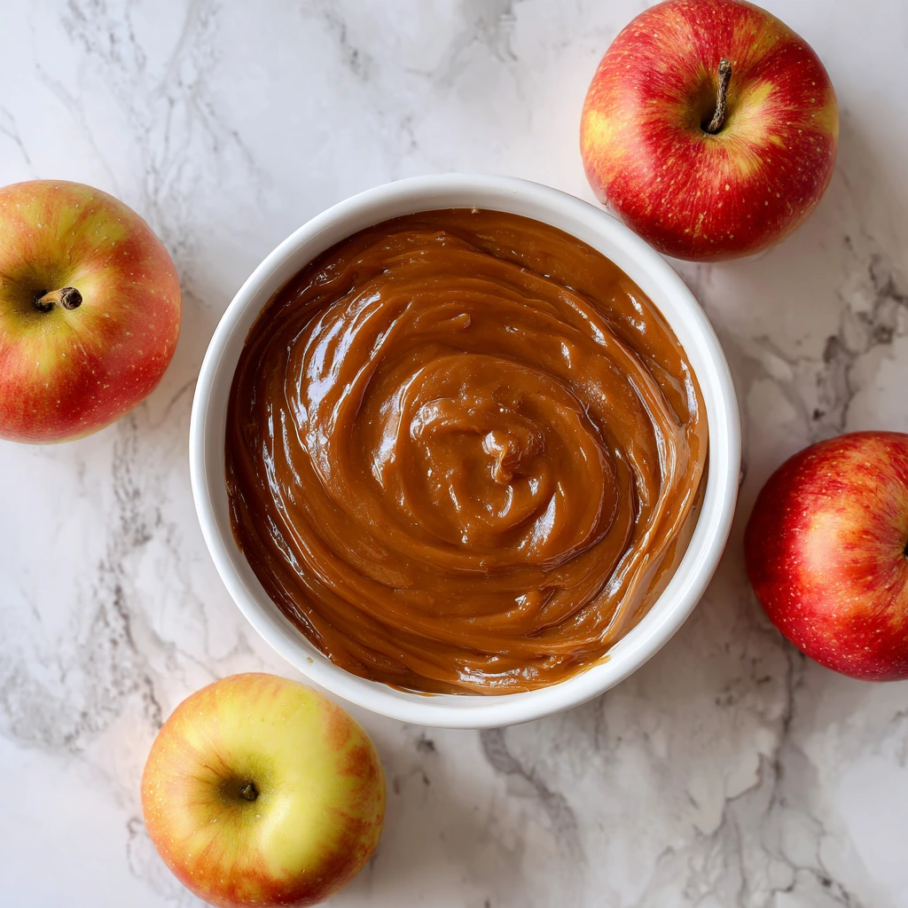 Decadent Caramel Apple Dip with Creamy Cheese and Crunchy Toppings