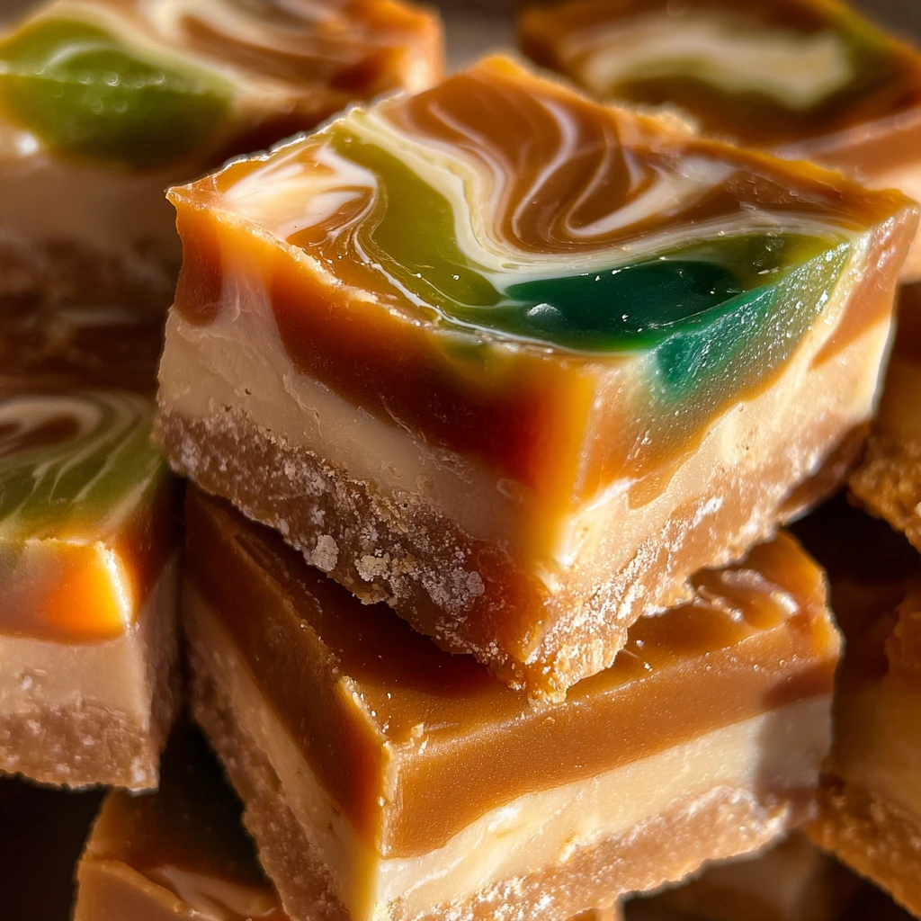 Decadent Caramel Apple Fudge Delight with Crunchy Nuts and Creamy Chocolate