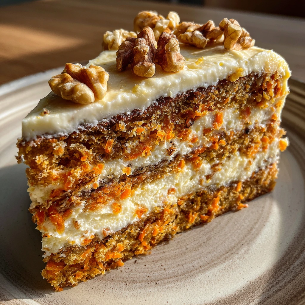 Decadent Carrot Cake Cheesecake with Cream Cheese Frosting and Spices