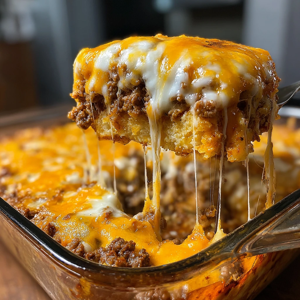Savory Cattle Drive Casserole with Ground Beef, Cheddar, and Vegetables