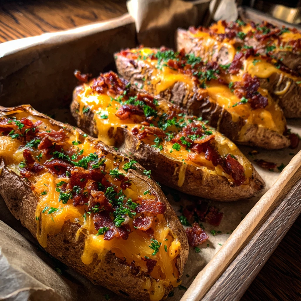 Ultimate Cheddar Bacon Potato Wedges with Savory Spices and Creamy Dip