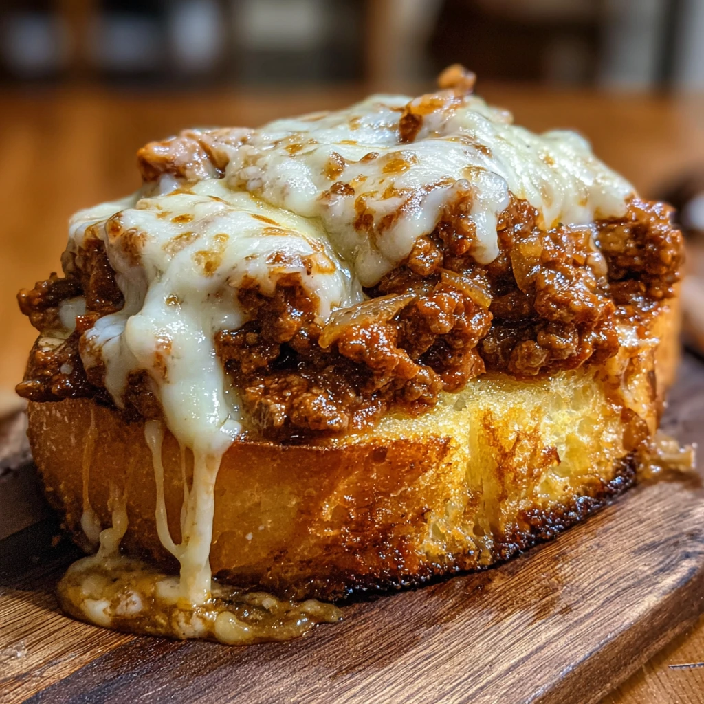 Cheesy Garlic Bread Sloppy Joe Melts: A Decadent Twist on a Classic Favorite
