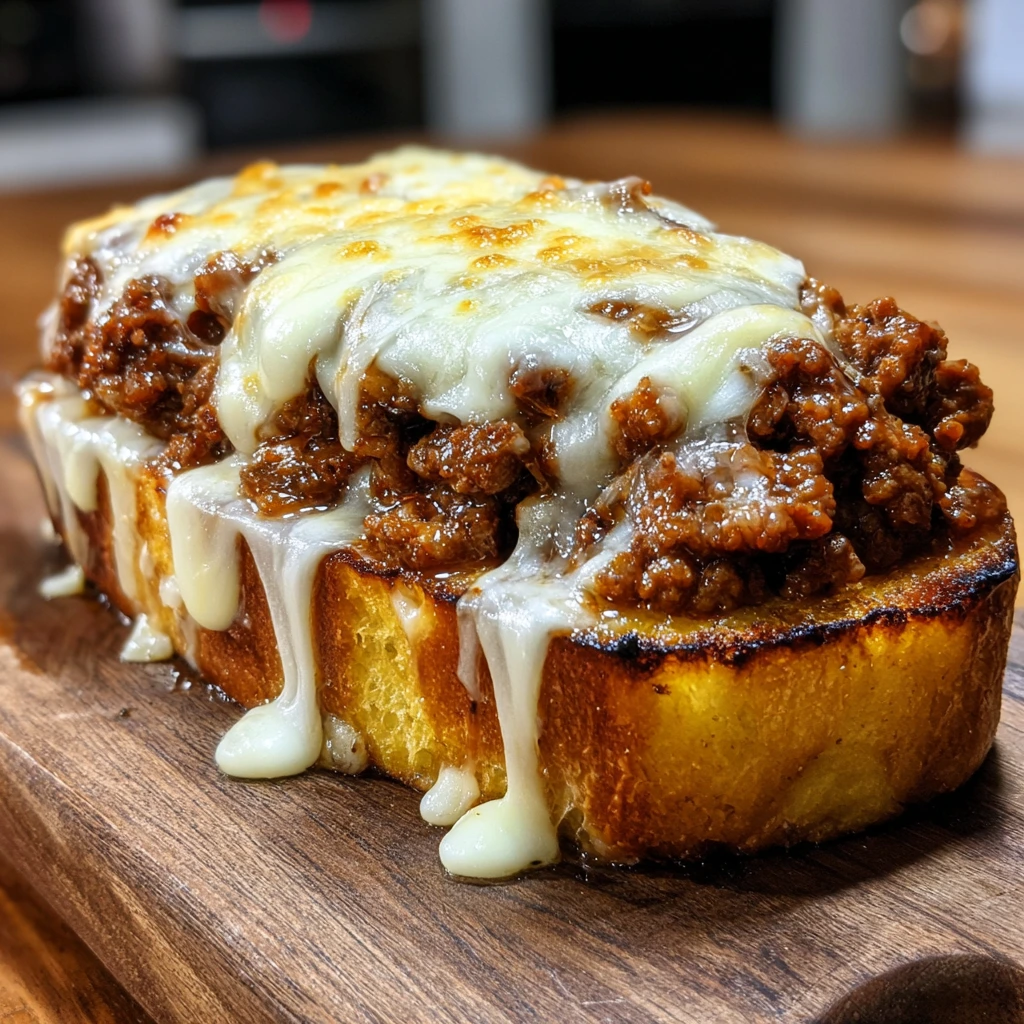 Cheesy Garlic Bread Sloppy Joe Melts: A Decadent Twist on a Classic Favorite
