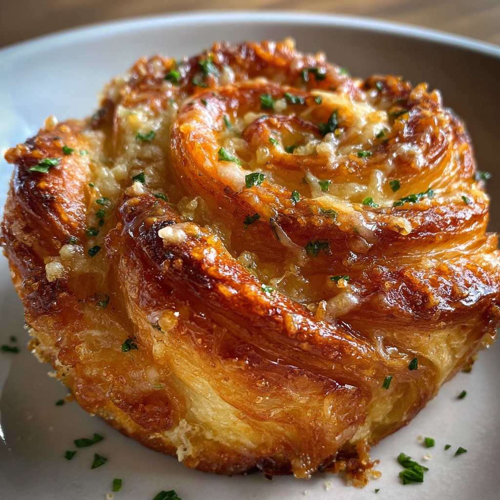 Decadent Cheesy Garlic Cruffins: Flaky, Savory Perfection with a Golden Twist