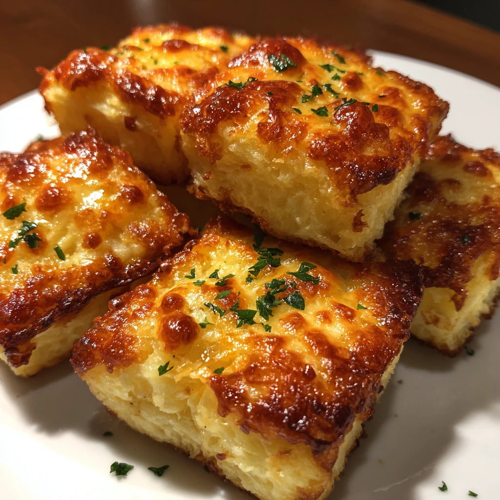 Crispy Cheesy Mashed Potato Puffs with Savory Herbs and Melty Cheese