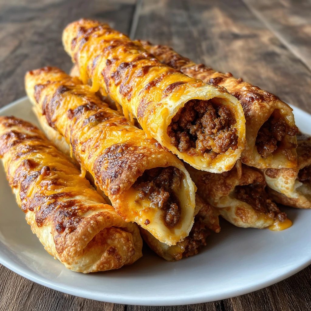 Savory Cheesy Taco Sticks: Irresistible Breadsticks with Flavorful Filling