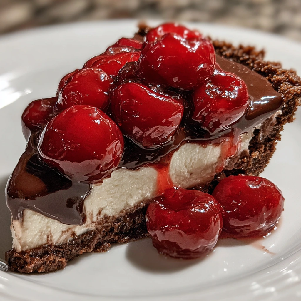 Decadent Chocolate Cherry Cream Pie with Rich Whipped Topping