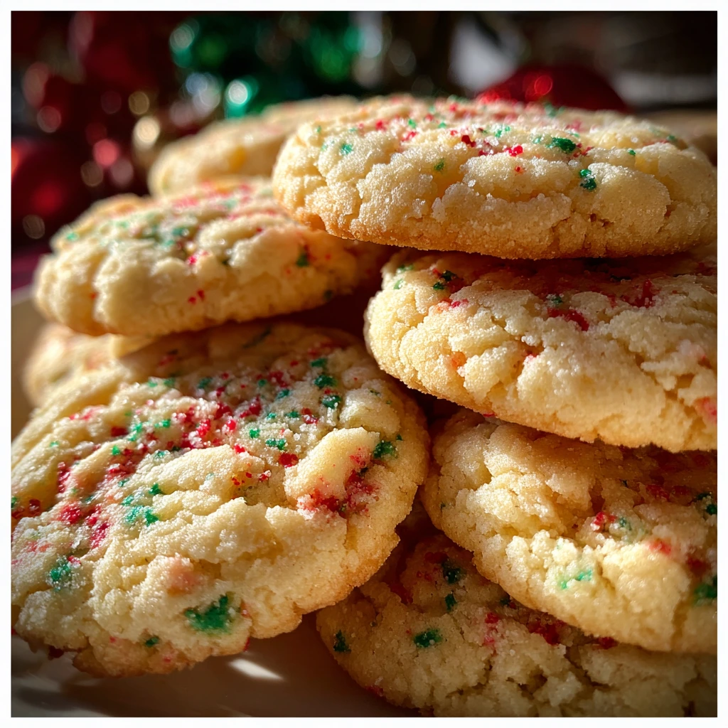 Deliciously Sweet Christmas Gooey Butter Cookies with Cream Cheese and Powdered Sugar
