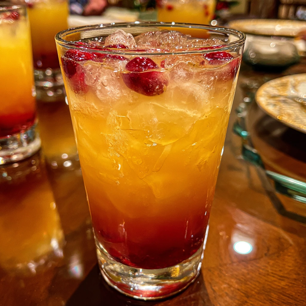 Festive Christmas Morning Punch with Cranberries, Citrus, and Sparkling Cider