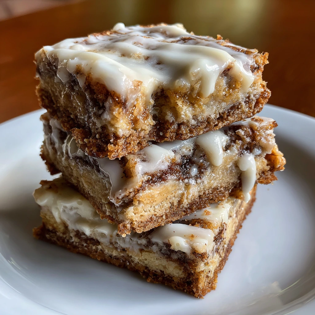 Decadent Cinnamon Roll Bliss Bars with Creamy Icing and Nutty Crunch