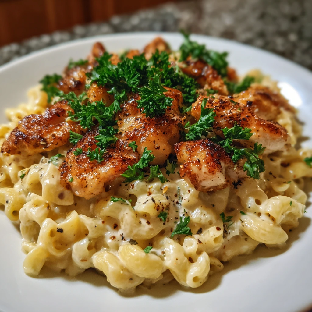 Delicious Copycat Applebee’s Honey Pepper Chicken Mac and Cheese Delight
