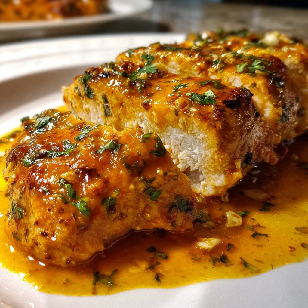 Savory Cowboy Butter Chicken with Garlic, Herbs, and Spicy Kick