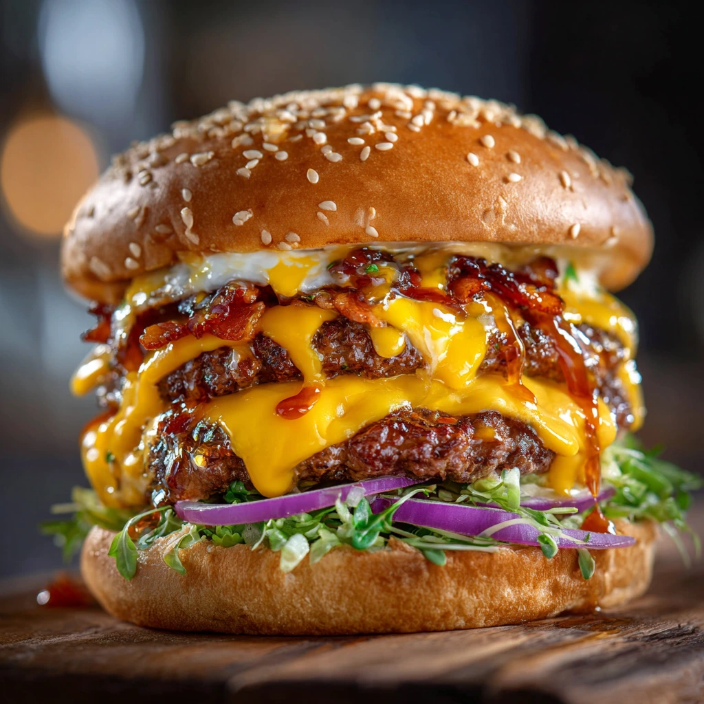 Irresistibly Juicy Crack Burgers with Sweet BBQ Sauce and Crunchy Toppings