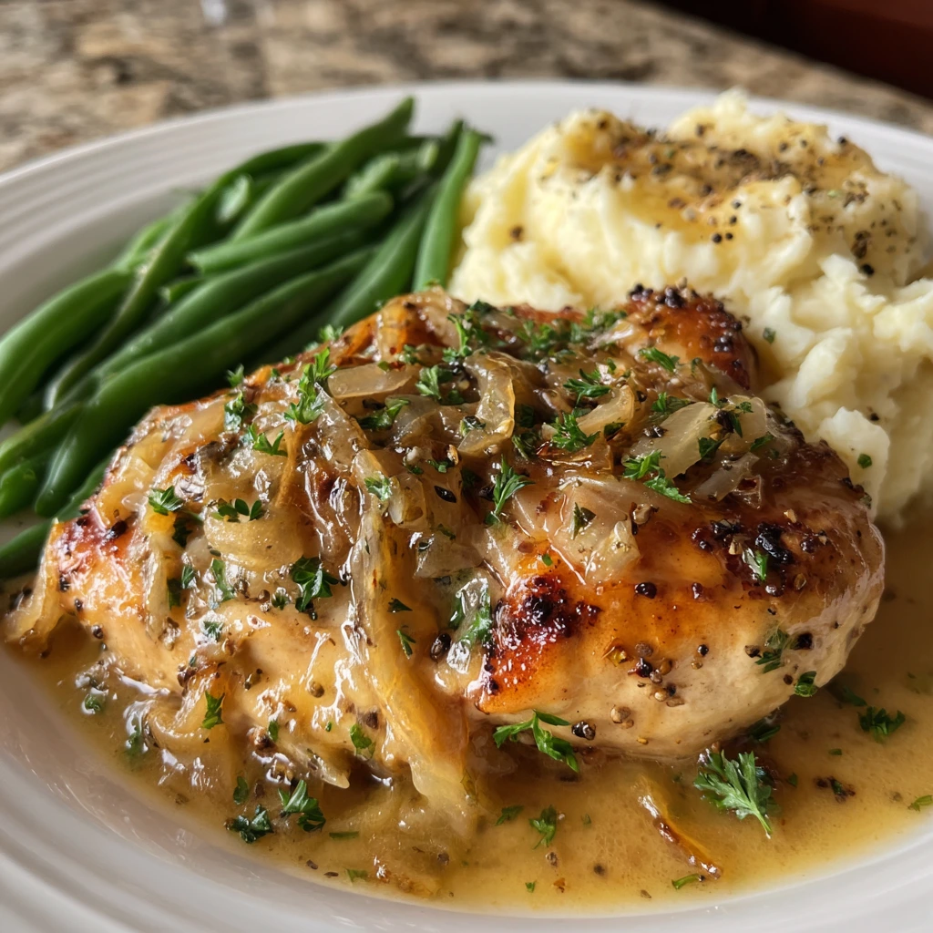 Savory Creamy Garlic Chicken with Fresh Herbs and Parmesan Delight