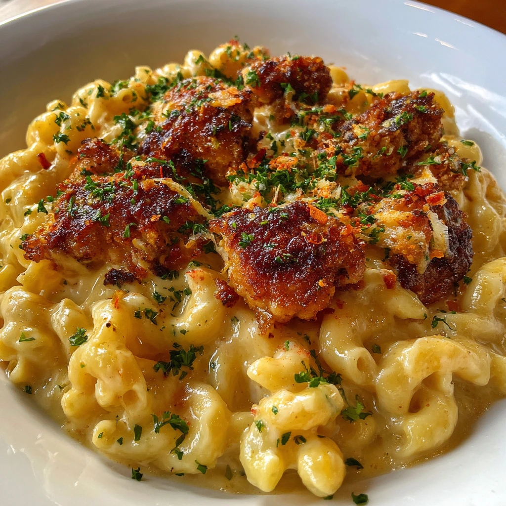 Creamy Honey Pepper Chicken Mac and Cheese Delight: A Savory Comfort Food Classic