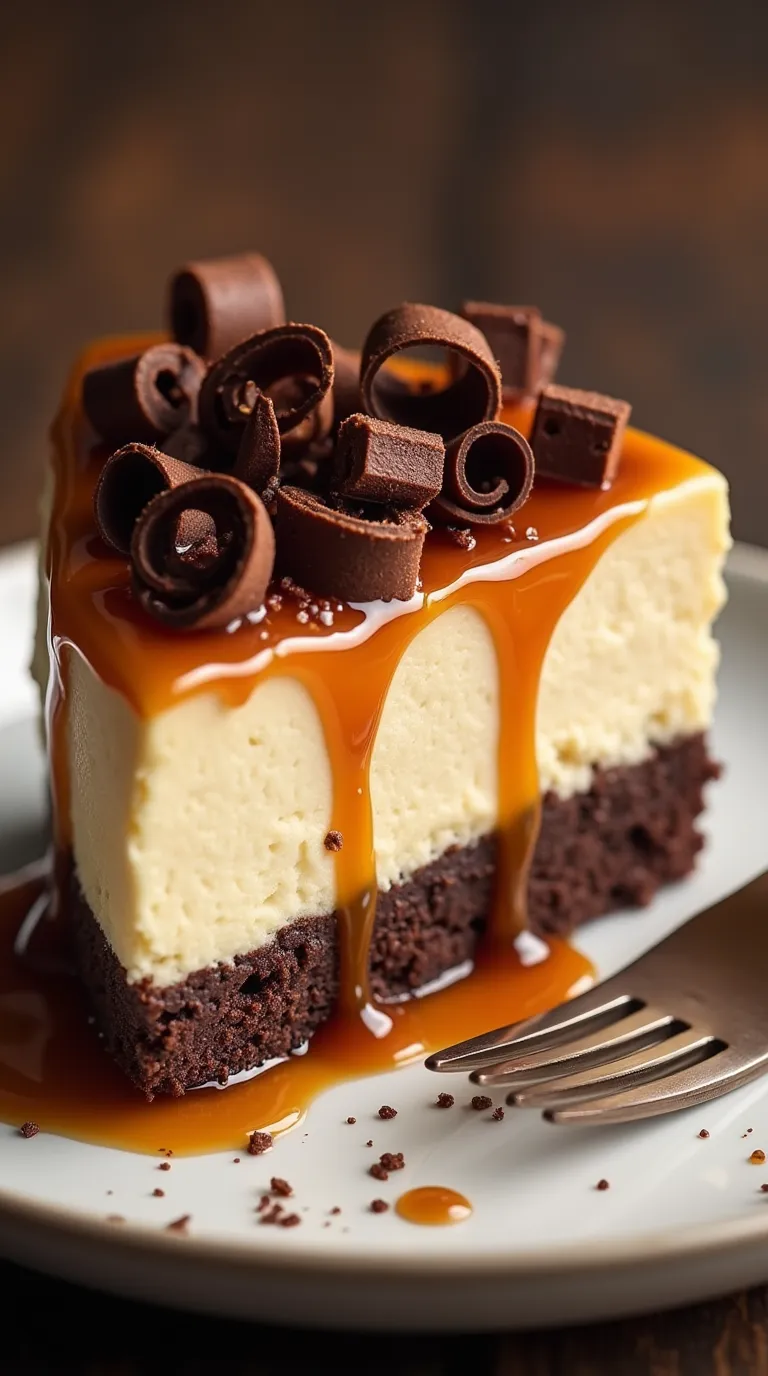 Caramel Brownie Cheesecake