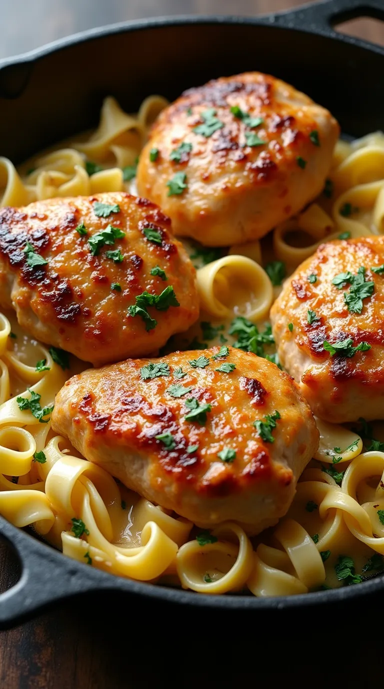 One-Pan Chicken with Buttered Noodles - tertiary view