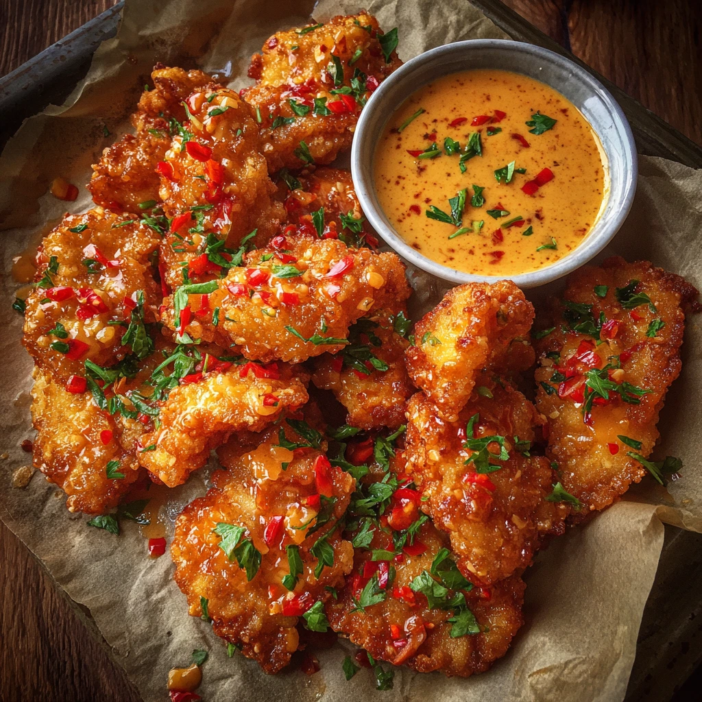 Crispy Bang Bang Chicken with Sweet and Spicy Sauce