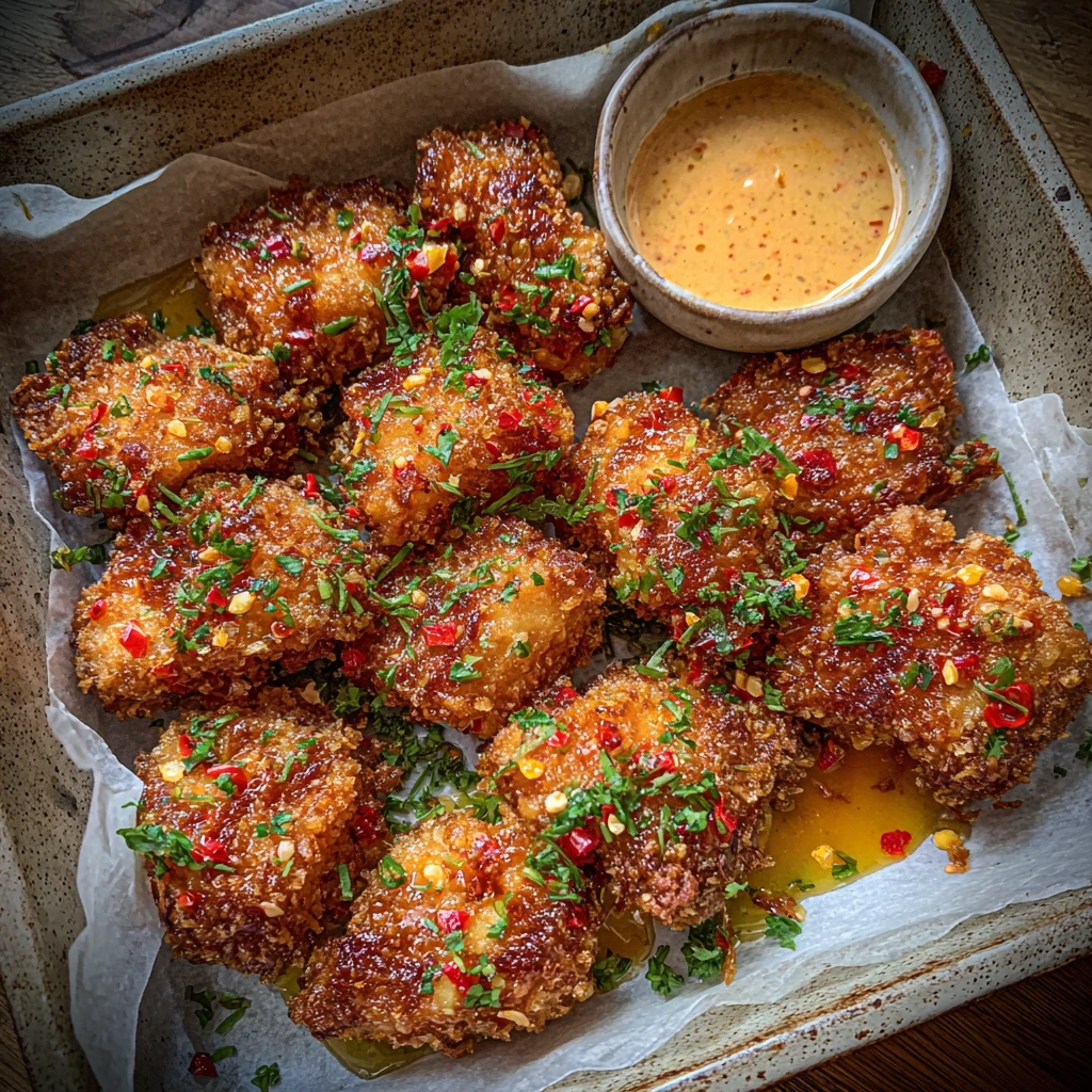 Crispy Bang Bang Chicken with Sweet and Spicy Sauce