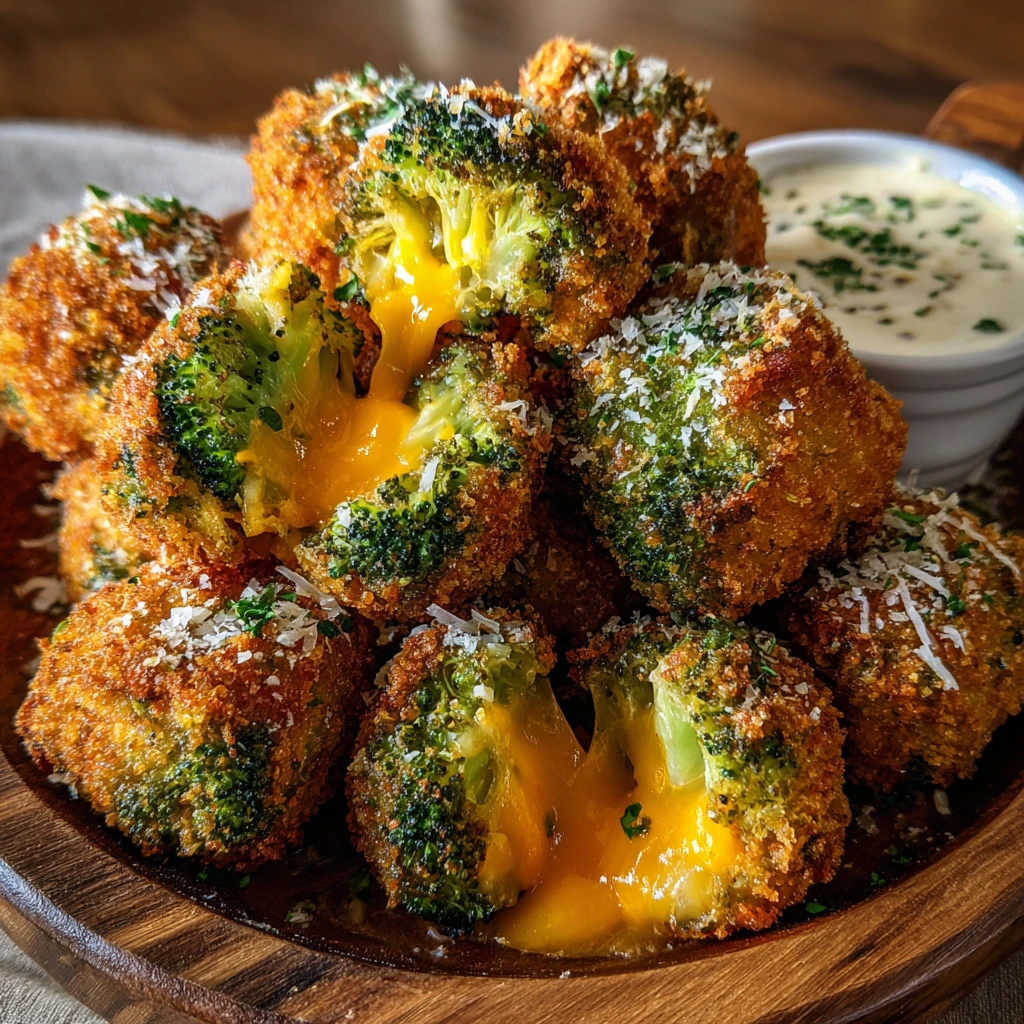 Deliciously Crispy Broccoli Cheddar Poppers with a Crunchy Coating
