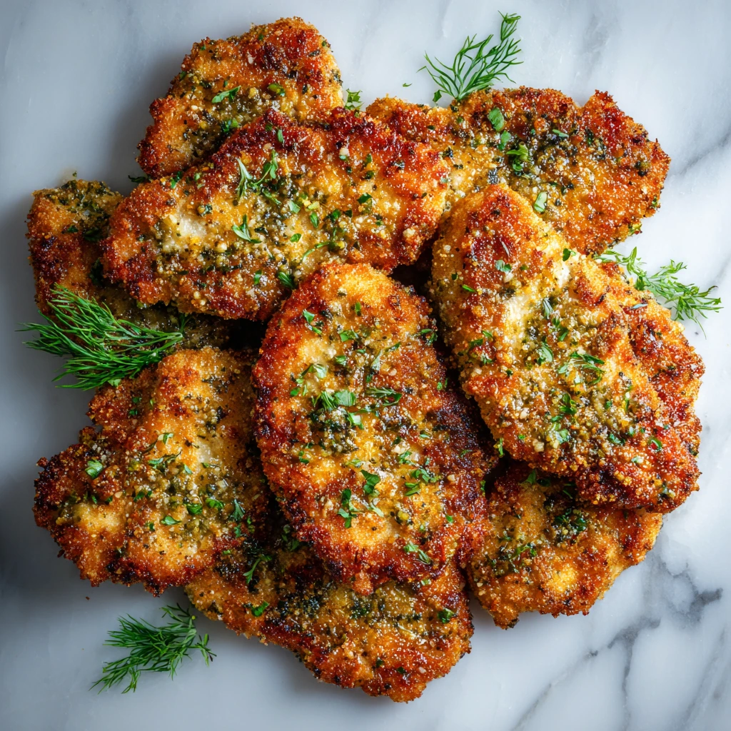 Crispy Dill Pickle Parmesan Chicken: A Savory Twist on Classic Fried Chicken