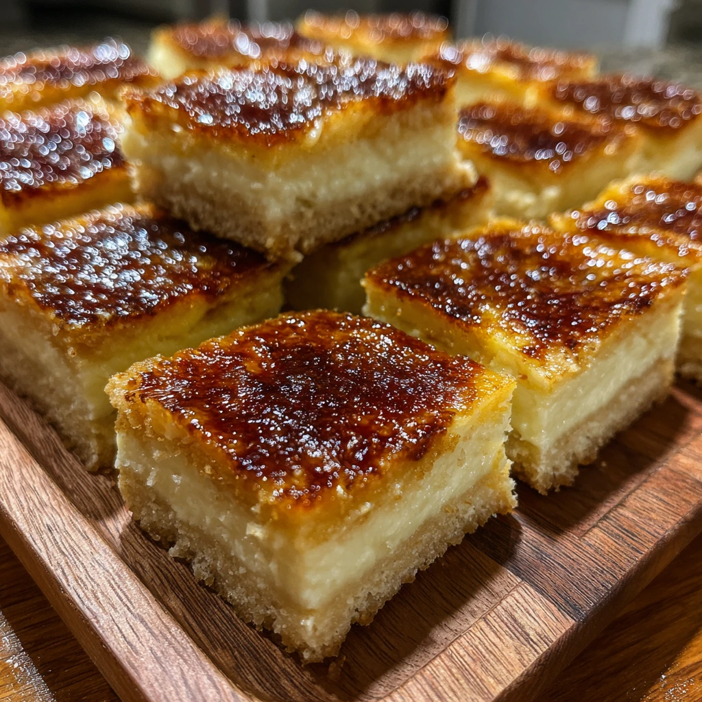 Decadent Crème Brûlée Cookie Bars with Rich Vanilla and Caramelized Sugar