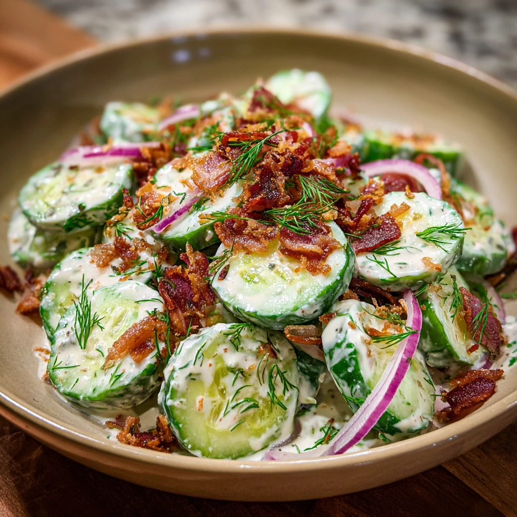 Refreshing Cucumber Ranch Crack Salad with Creamy Dressing and Crunchy Veggies