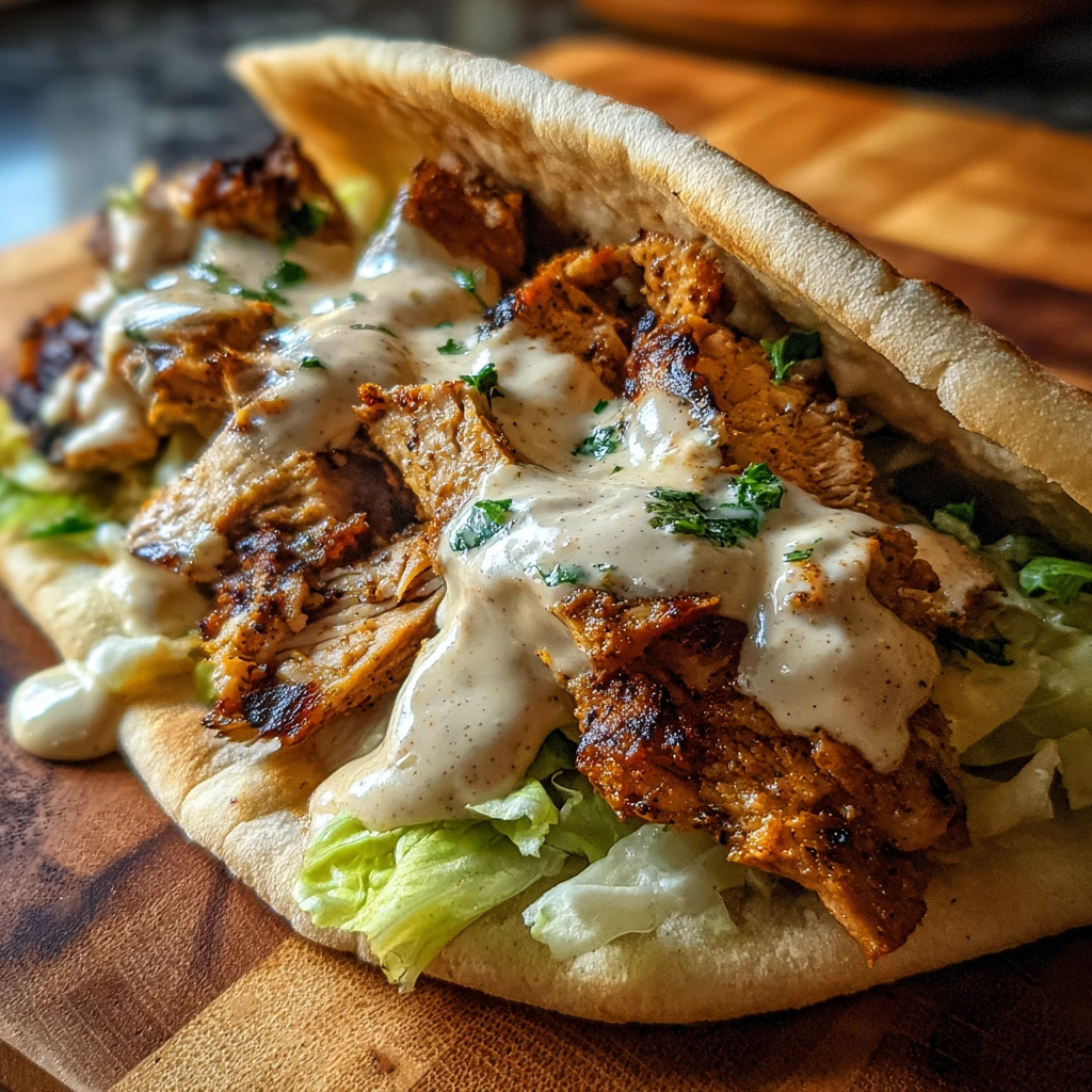 Irresistibly Flavorful Chicken Shawarma with Creamy Garlic Sauce