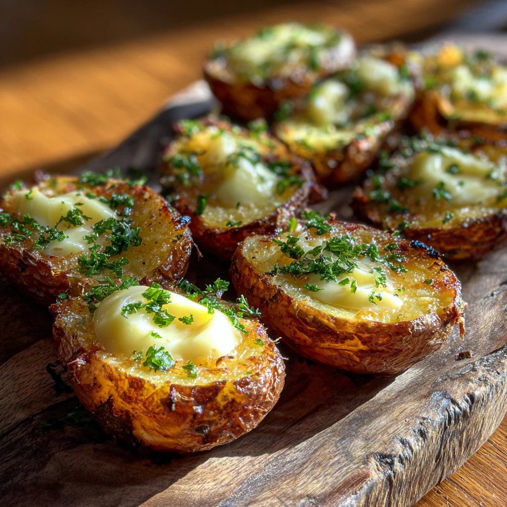 Irresistibly Delicious Crispy Garlic Butter Potatoes with Fresh Herbs